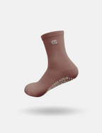 core grip socks - mocha.