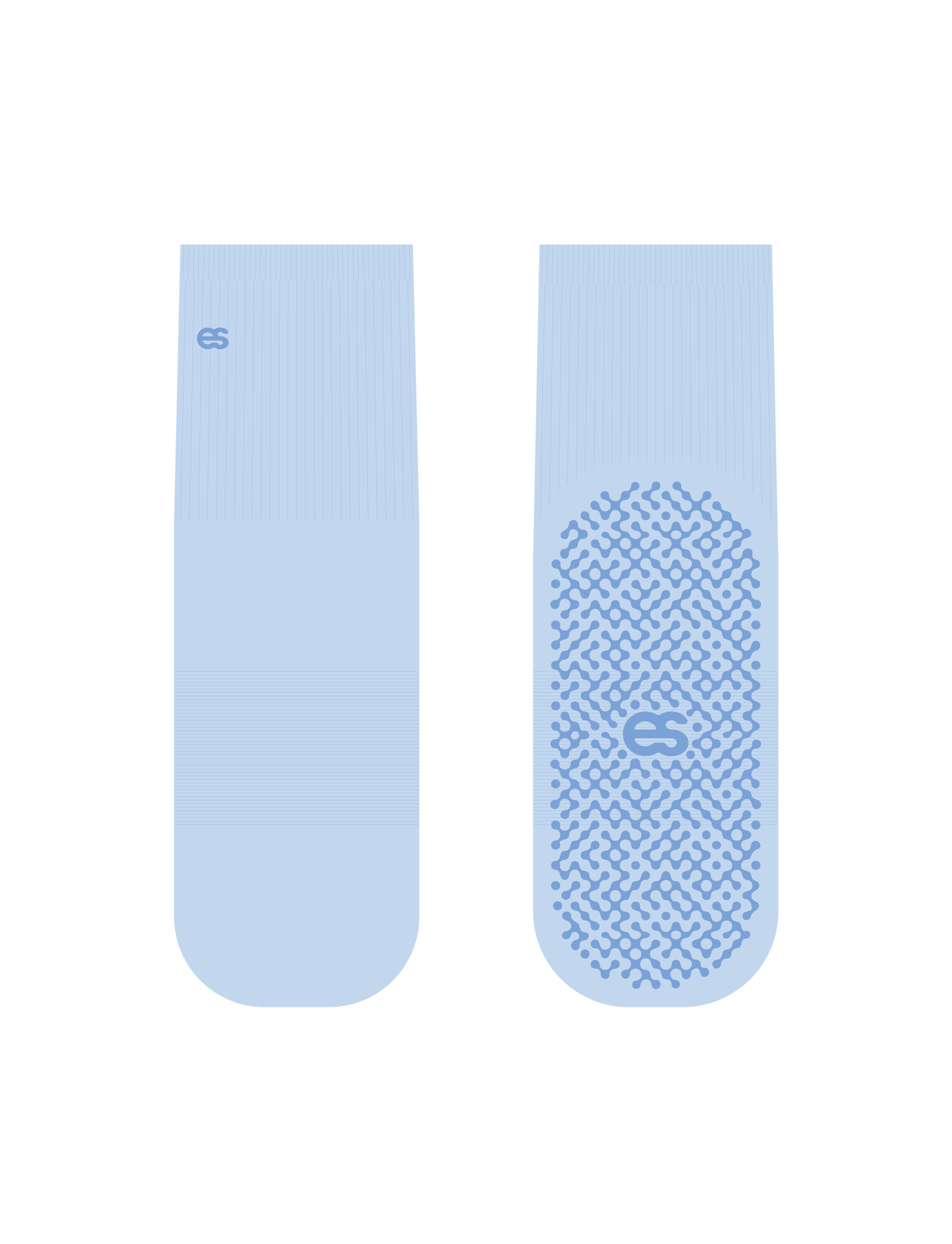 grip socks - baby blue.