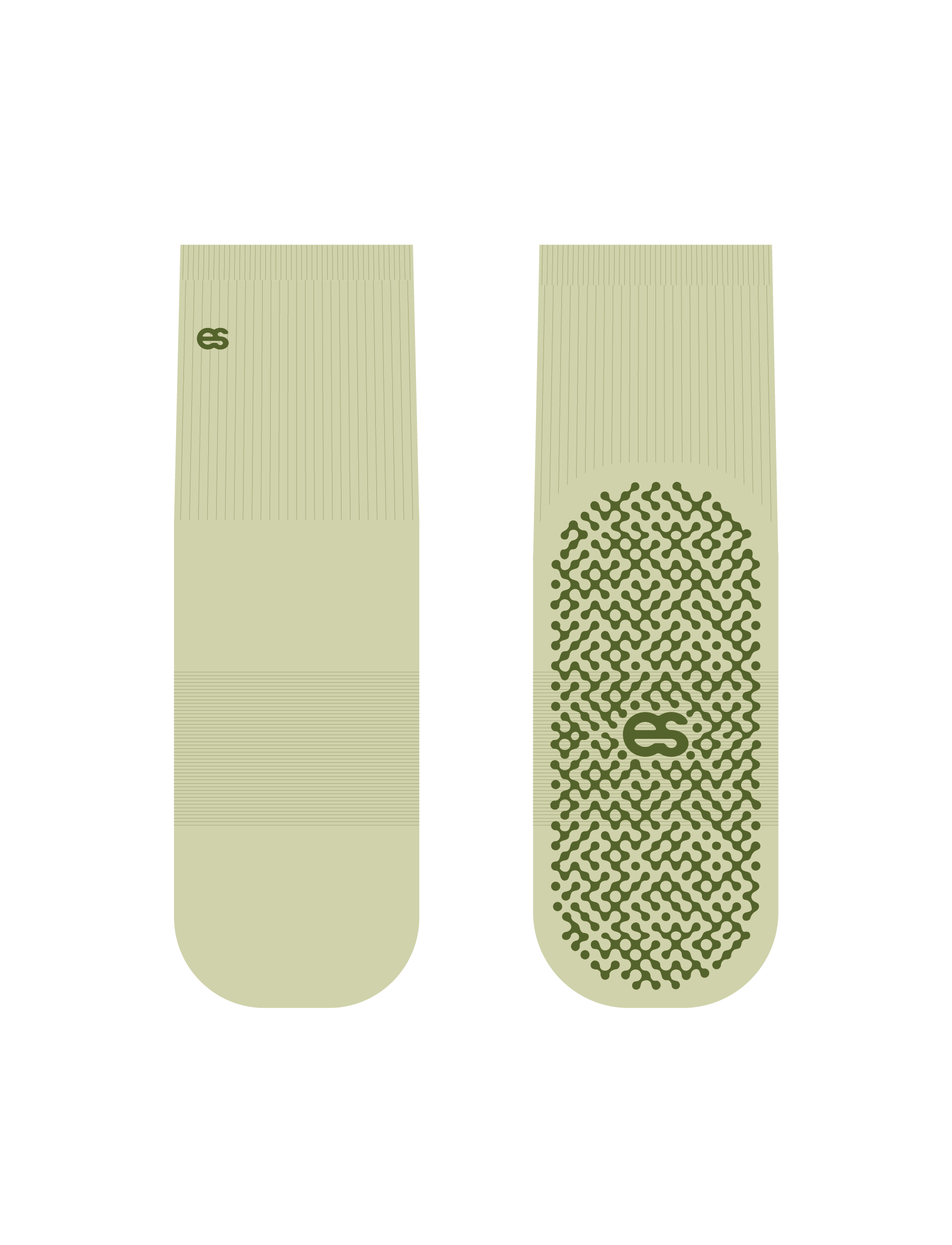 grip socks - matcha.