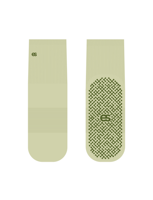 grip socks - matcha.